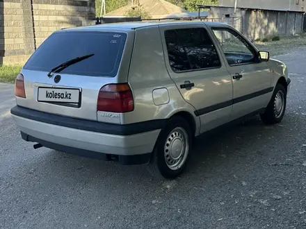 Volkswagen Golf 1993 года за 1 450 000 тг. в Тараз – фото 3