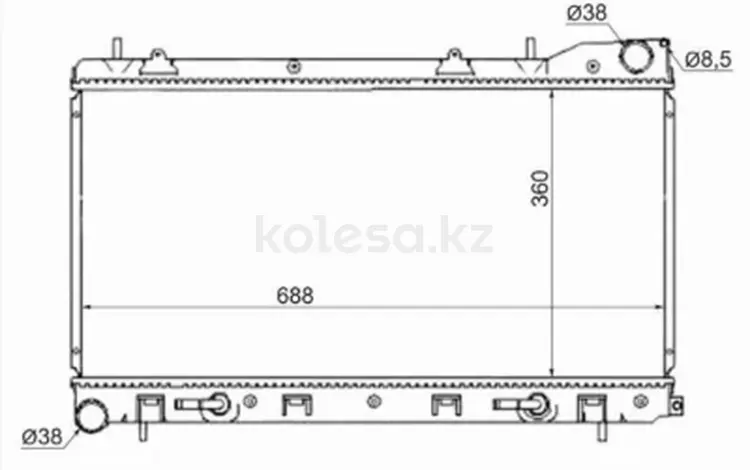 Радиатор двигателя за 25 600 тг. в Павлодар