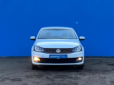 Volkswagen Polo 2017 года за 6 550 000 тг. в Алматы – фото 2