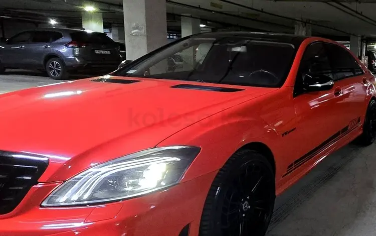 Передние фары led на W221 mercedes, w222 стиль за 325 000 тг. в Астана