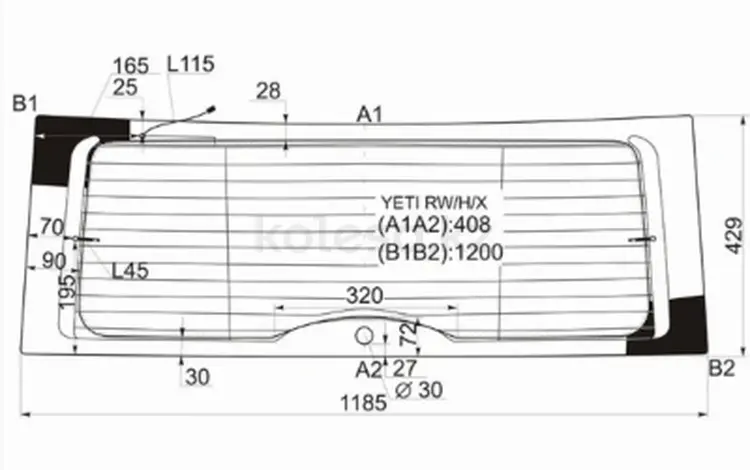 Стекло заднее с обогревомfor27 650 тг. в Алматы