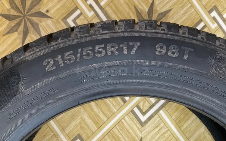 Зимний шины размер 215/55 R 17 за 35 000 тг. в Петропавловск