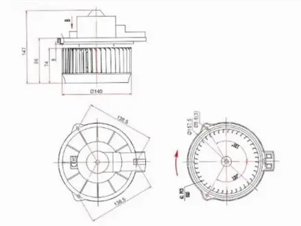 Мотор отопителя салона за 17 850 тг. в Шымкент