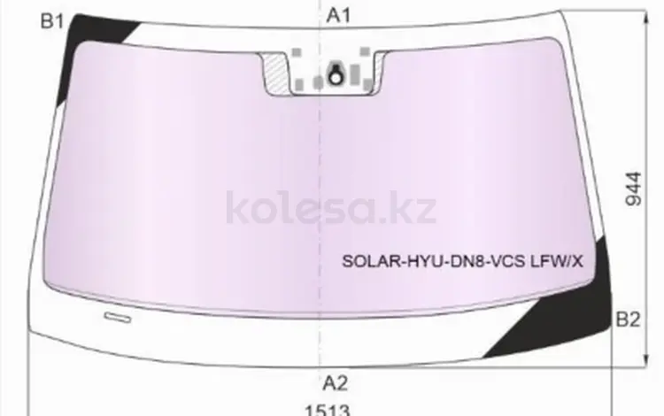 Стекло лобовое (Атермальное/Датчик дождя) Hyundai Sonata 19-23 за 82 500 тг. в Алматы