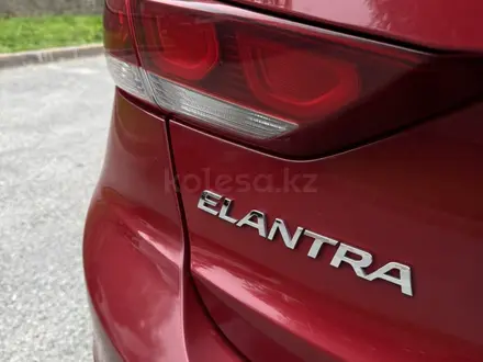 Hyundai Elantra 2017 года за 6 700 000 тг. в Алматы – фото 7