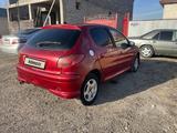 Peugeot 206 2007 года за 1 200 000 тг. в Шымкент – фото 3