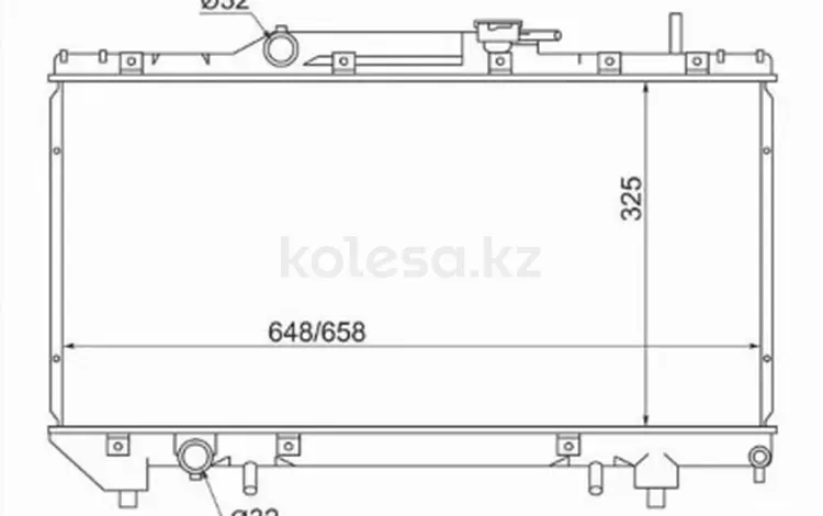 Радиатор охлаждения двигателя за 4 805 тг. в Караганда