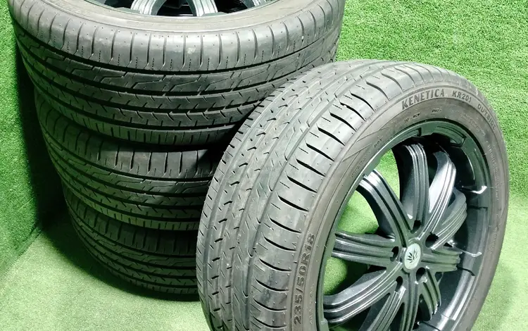 Диск с резиной Work Lehrmeister R18 7, 5 JJ 5/114, 3 ET 38 Графит за 260 000 тг. в Алматы