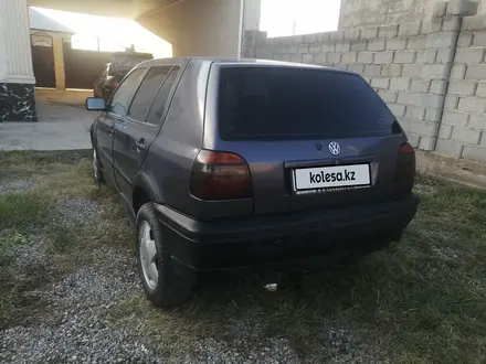 Volkswagen Golf 1993 года за 750 000 тг. в Шымкент – фото 5