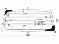 Стекло заднее с обогревом MITSUBISHI PAJERO/MONTERO 3/5D 91-99 за 28 150 тг. в Павлодар