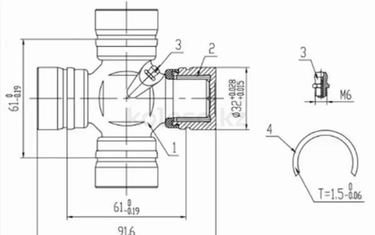 Крестовина карданного вала за 4 000 тг. в Павлодар