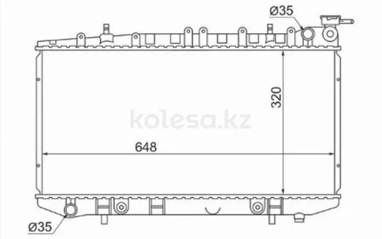 Радиатор охлаждения двигателя за 3 970 тг. в Караганда