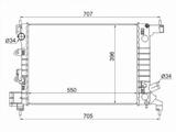 Радиатор охлаждения двигателя за 23 700 тг. в Караганда