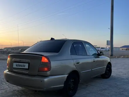 Hyundai Accent 2002 года за 1 850 000 тг. в Жанаозен – фото 3