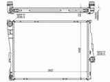 Радиатор двигателя за 27 900 тг. в Шымкент