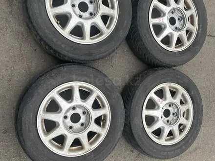 Резина с дисками Mark2 100-51 Goodyear 195 65 R15 2016г Зимаүшін140 000 тг. в Алматы – фото 5