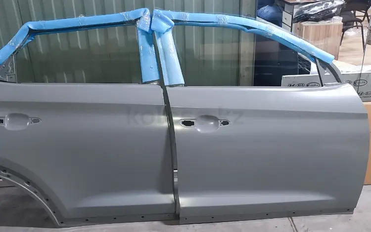 Дверь задняя левая новая оригинал Hyundai Santa Fe 2018-2021 за 32 458 тг. в Алматы