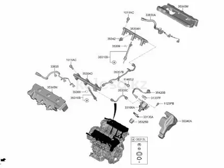 Форсунка инжекторная электронная KIA K8 3.5 за 75 000 тг. в Астана – фото 6