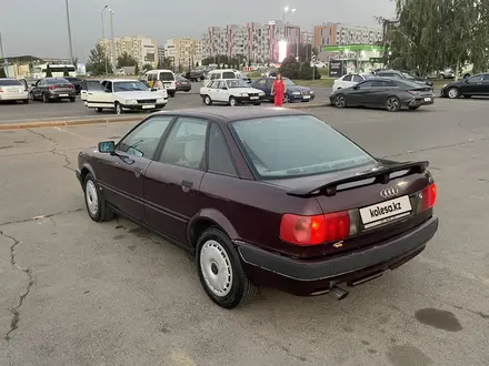 Audi 80 1992 года за 1 000 000 тг. в Алматы – фото 7
