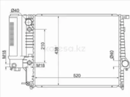 Радиатор двигателя за 42 000 тг. в Алматы