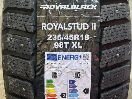 Зимние шипованные шины Royalblack 235 45 18, 98Т XL 2024 г. В. за 175 000 тг. в Костанай