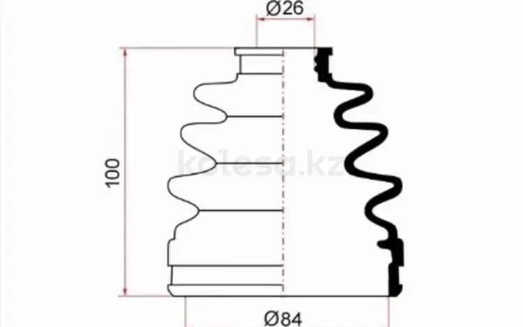 Пыльник ШРУСа наружный за 4 300 тг. в Кокшетау