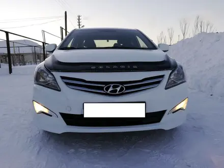 Дефлектор капота Hyundai Solaris с 2014 по 2016 за 13 000 тг. в Астана – фото 4