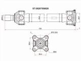 Вал карданный передний за 71 300 тг. в Павлодар