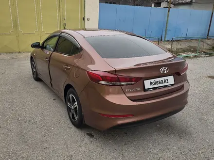 Hyundai Elantra 2017 года за 6 700 000 тг. в Тараз – фото 5