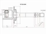 Шрус (Спереди/Справа/Внутр) Geely Coolray 18-24 за 39 000 тг. в Шымкент