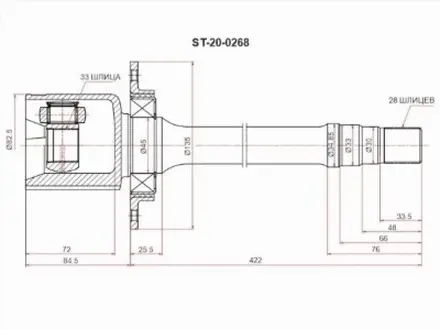 Шрус (Спереди/Справа/Внутр) Geely Coolray 18-24 за 39 000 тг. в Шымкент