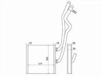 Радиатор печки, радиатор отопителя салона за 9 350 тг. в Караганда