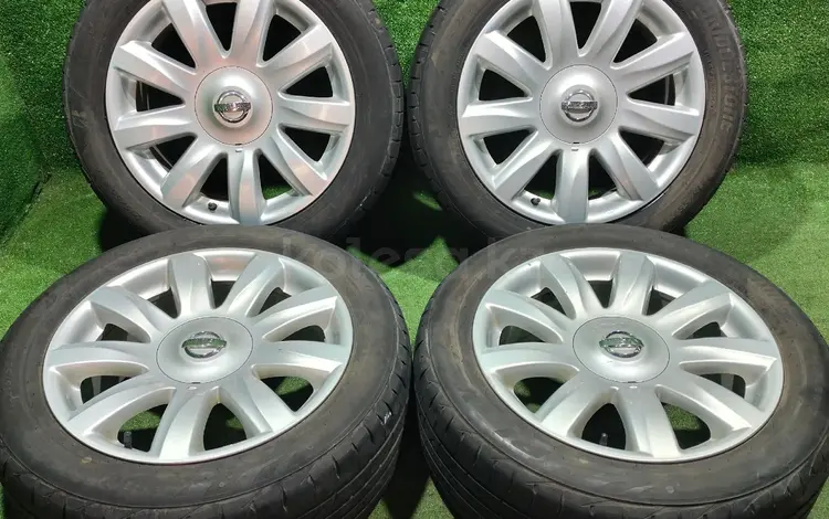 Диск с шинами Bridgestone 215/55R17 от Nissan оригиналүшін280 000 тг. в Алматы