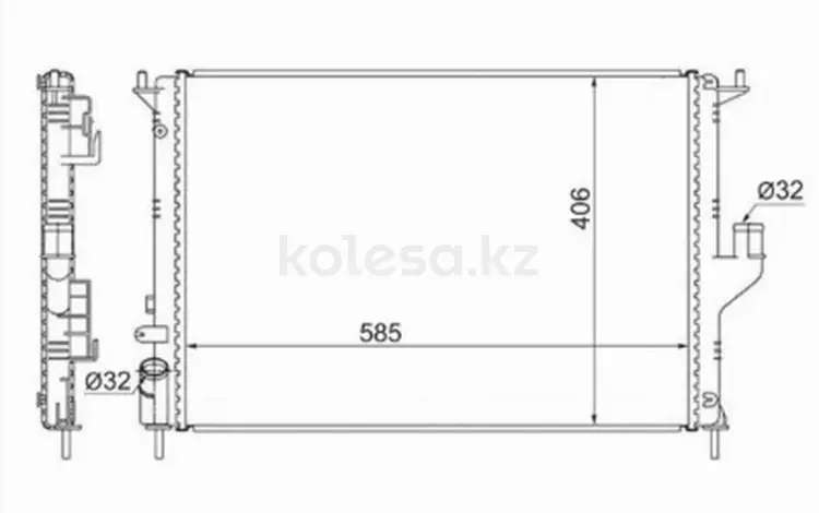 Радиатор охлаждения двигателяfor25 650 тг. в Талдыкорган