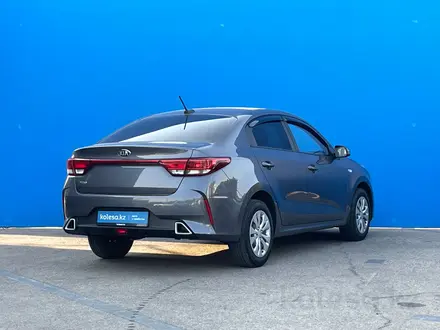 Kia Rio 2021 года за 7 460 000 тг. в Алматы – фото 3