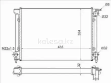 Радиатор двигателя за 11 200 тг. в Павлодар