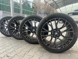 Разноширокие колёса BMW 21 — диски + зимние шины Nokian Hakkapeliitta 10p S за 1 150 000 тг. в Алматы – фото 3
