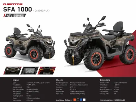 QJMOTOR  SFA1000 2024 года за 5 950 000 тг. в Караганда – фото 5