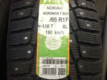Шины Nokian 255/65/r17 Nordman 7 за 95 000 тг. в Алматы