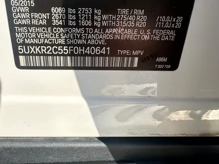 BMW X5 2015 года за 15 000 000 тг. в Шымкент – фото 9