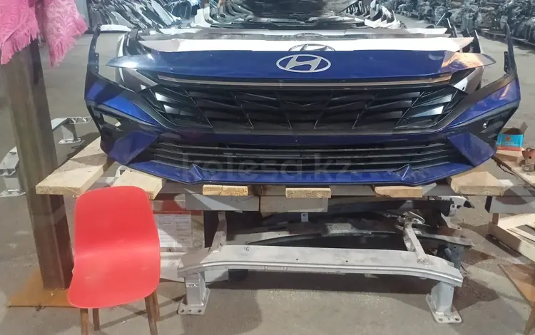 Передний бампер на хундай элантра за 5 890 тг. в Караганда