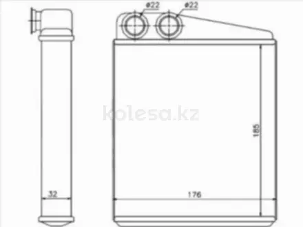 Радиатор отопителя салона за 8 850 тг. в Астана