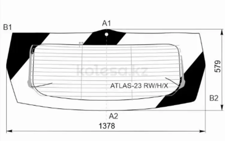 Стекло заднее (Цвет зеленый/Обогрев) Geely Atlas 23 —/Starray 24- за 52 600 тг. в Астана
