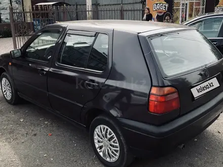 Volkswagen Golf 1992 года за 1 300 000 тг. в Тараз – фото 5