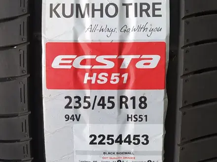 Kumho 235/45R18 Ecsta HS51 98W за 58 500 тг. в Шымкент