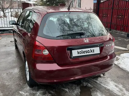 Honda Civic 2002 года за 3 000 000 тг. в Алматы – фото 4