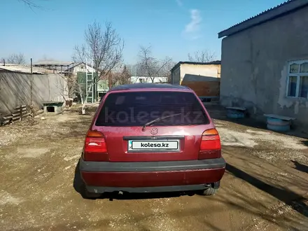 Volkswagen Golf 1993 года за 900 000 тг. в Тараз – фото 3