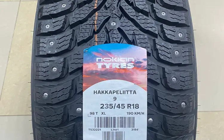 235/45 R18 Nokian HKLP 9 98Т (шип)үшін101 600 тг. в Уральск