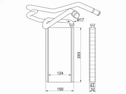 Радиатор печки за 8 850 тг. в Алматы