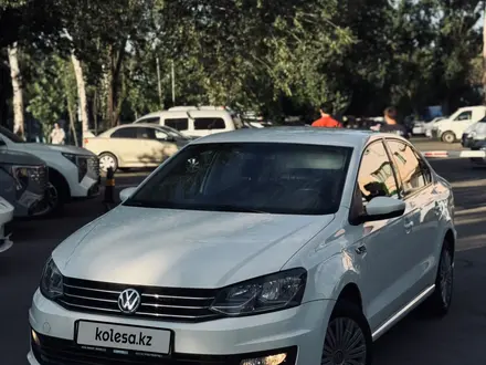 Volkswagen Polo 2019 года за 5 300 000 тг. в Алматы – фото 2